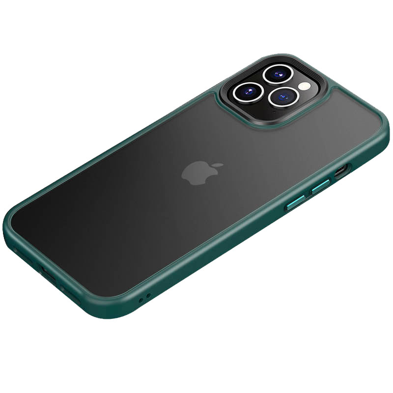 TPU+PC чохол Metal Buttons для Apple iPhone 11 Pro (5.8") (Зелений)