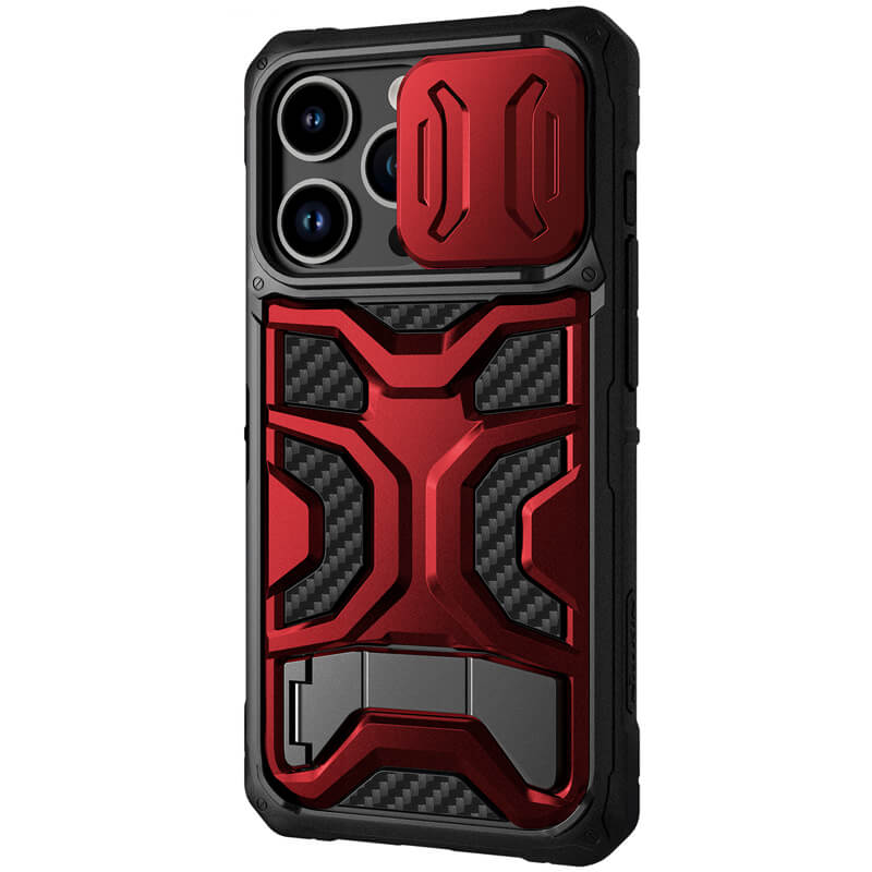 TPU+PC чохол Nillkin CamShield Adventurer для Apple iPhone 14 Pro (6.1") (Maga Red)