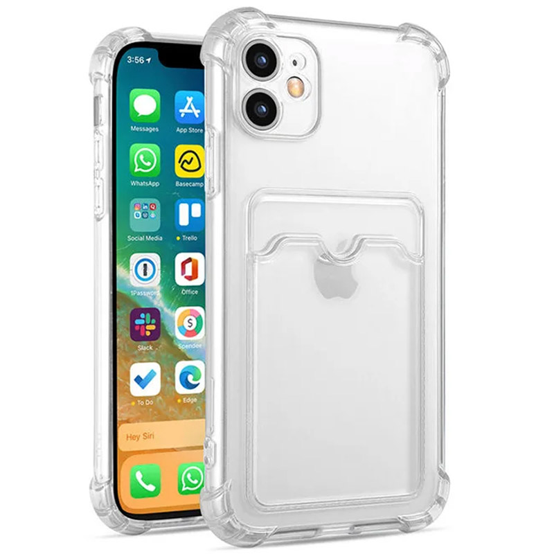 TPU+PC чохол Pocket Case для Apple iPhone 12 (Clear)