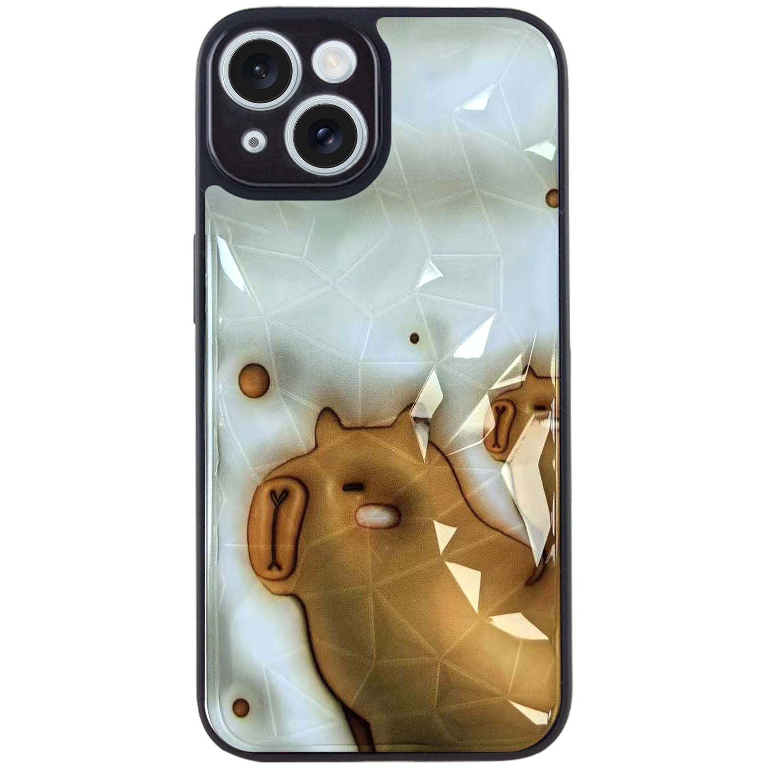 TPU+PC чохол Prisma Fluffie для Apple iPhone 15 (6.1") (Capybara)