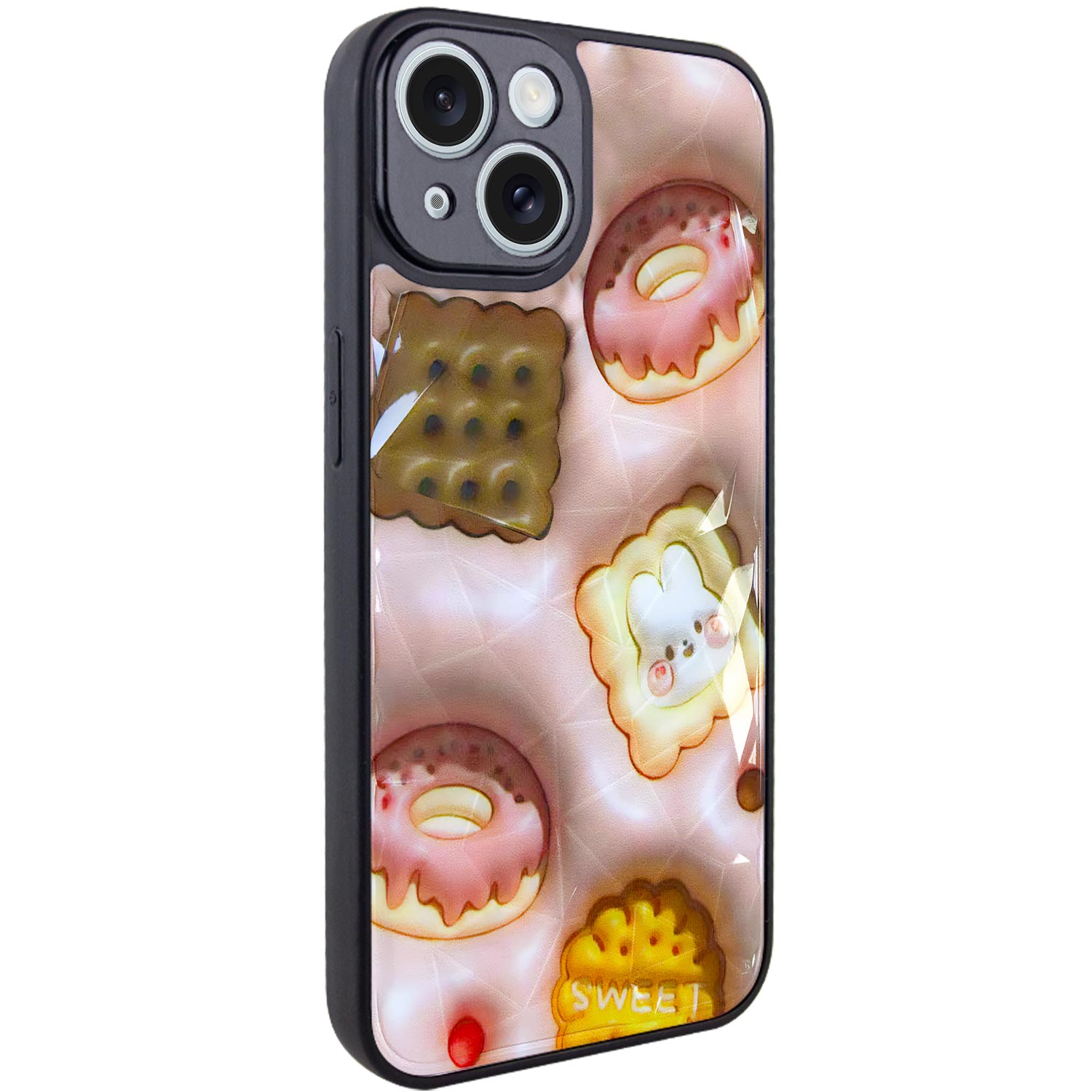 TPU+PC чехол Prisma Fluffie для Apple iPhone 15 (6.1") (Sweet)