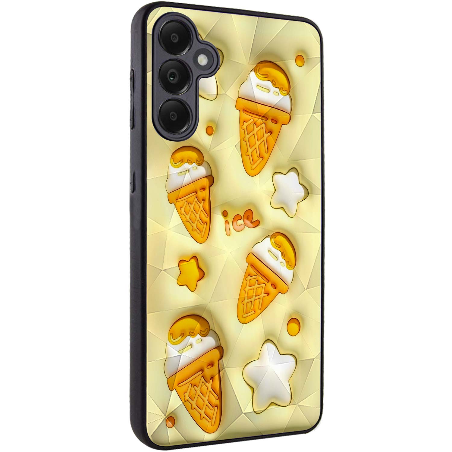 TPU+PC чехол Prisma Fluffie для Samsung Galaxy A36 5G (Ice)