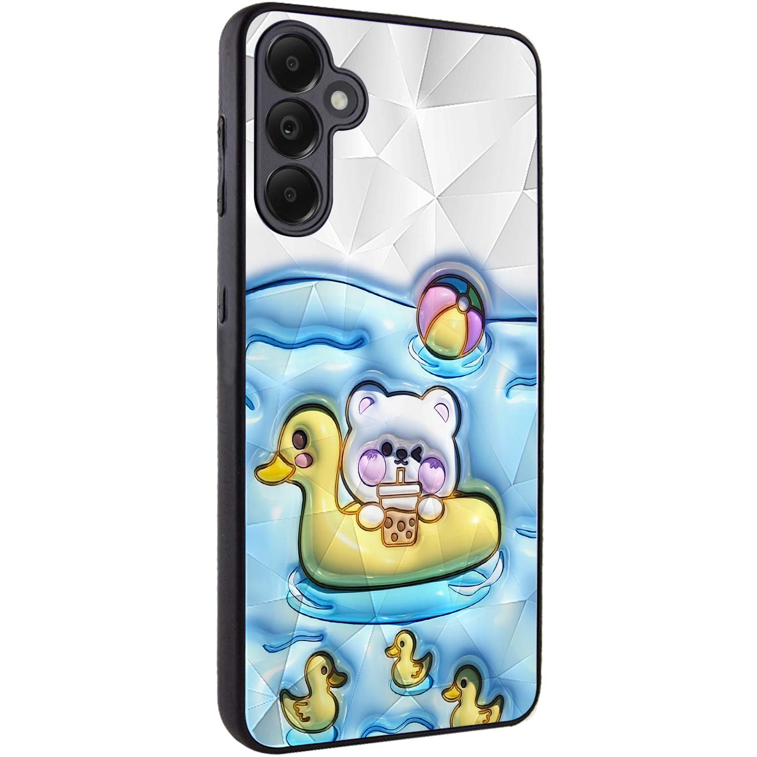 TPU+PC чехол Prisma Fluffie для Xiaomi Redmi 13 4G / Poco M6 4G (Ducklings)