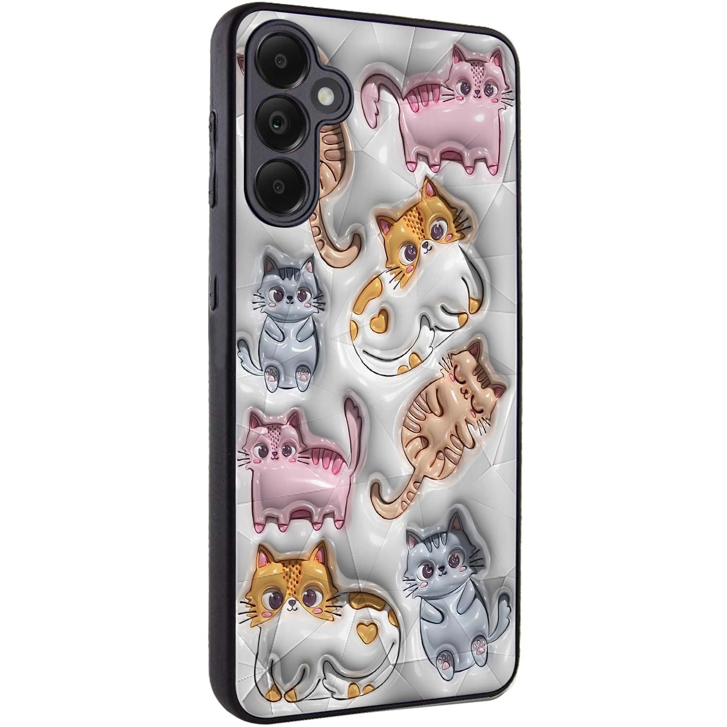 TPU+PC чехол Prisma Fluffie для Xiaomi Redmi 13 4G / Poco M6 4G (Kittens)