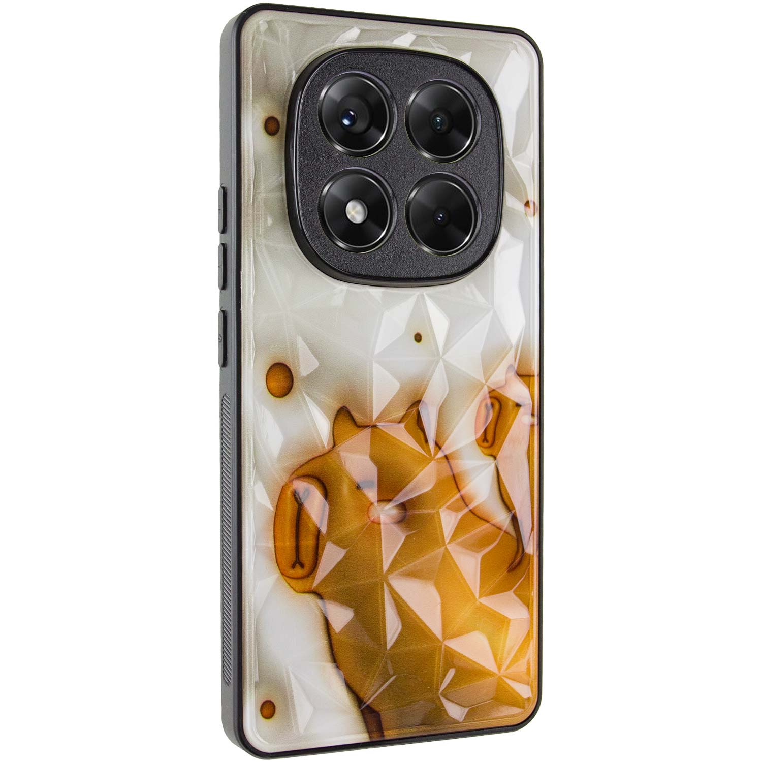 TPU+PC чехол Prisma Fluffie для Xiaomi Redmi Note 14 Pro 5G (Capybara)