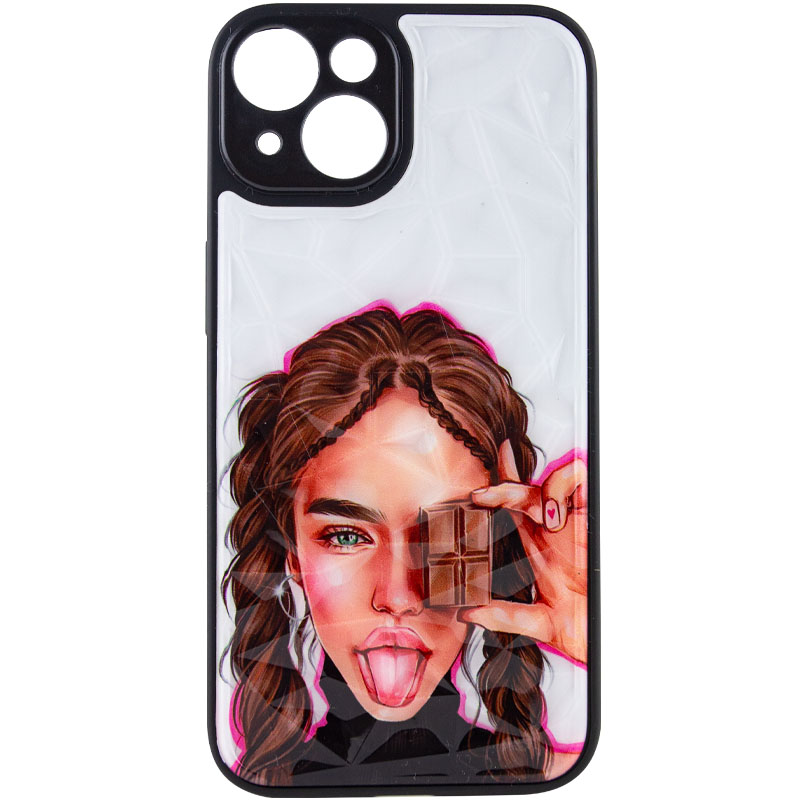 TPU+PC чохол Prisma Ladies для Apple iPhone 14 (6.1") (Chocolate)