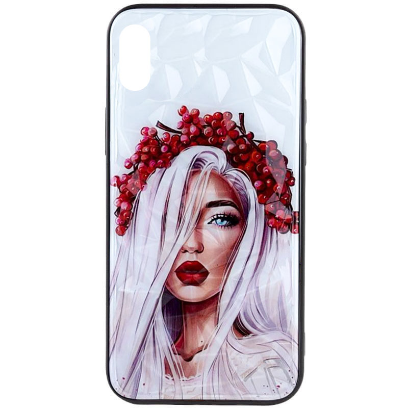 TPU+PC чехол Prisma Ladies для Apple iPhone X / XS (5.8") (Ukrainian Girl)