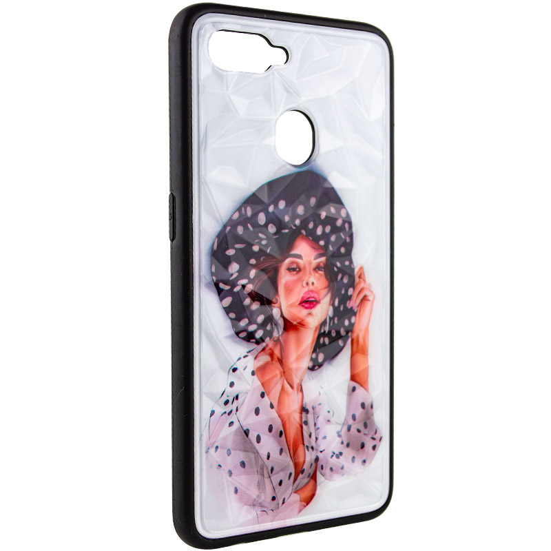 TPU+PC чохол Prisma Ladies для Oppo A12 (Girl in a hat)