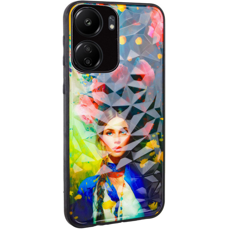 TPU+PC чехол Prisma Ladies для Xiaomi Redmi 13C / Poco C65 (Peonies)