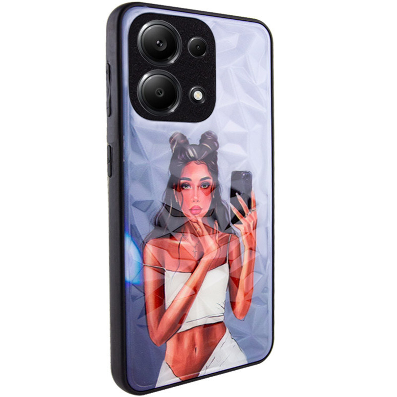 TPU+PC чохол Prisma Ladies для Xiaomi Redmi Note 13 4G (Black in White)