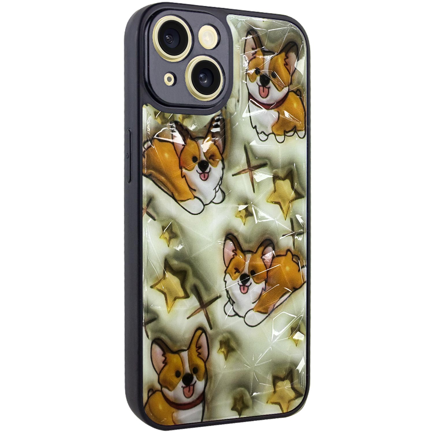 TPU+PC чохол Prisma Plushie для Apple iPhone 15 (6.1") (Corgi)