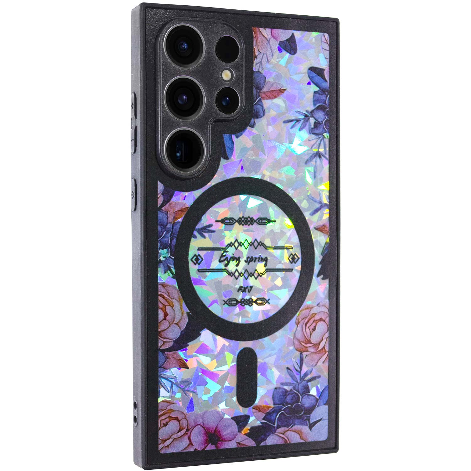 TPU+PC чохол Secret Flower для Samsung Galaxy S24 Ultra (Black)