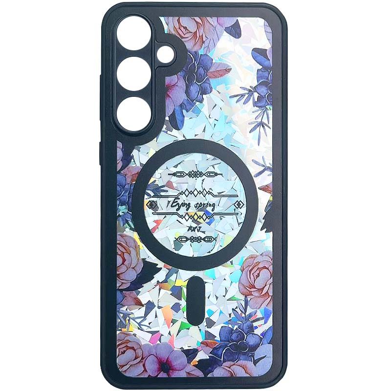 TPU+PC чохол Secret Flower для Xiaomi Redmi 13 4G / Poco M6 4G (Black)