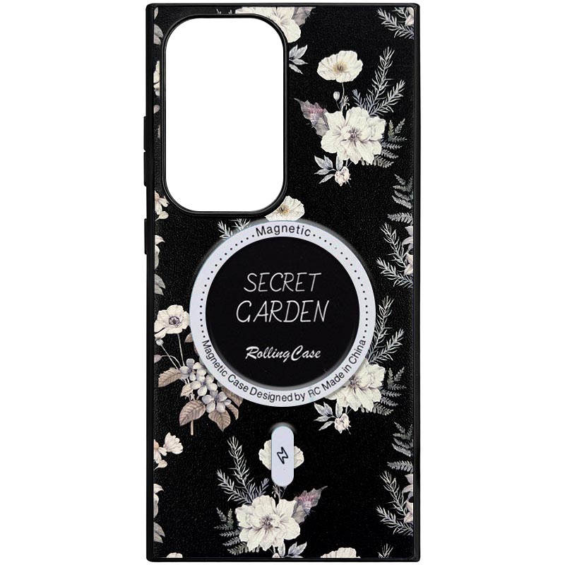 TPU+PC чехол Secret Garden with MagFit для Samsung Galaxy S24 FE (Black)