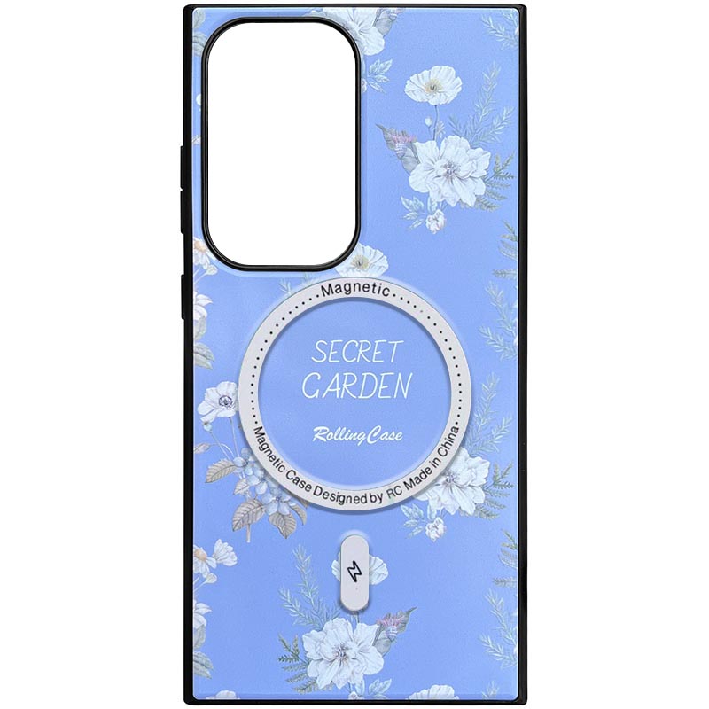 TPU+PC чехол Secret Garden with MagFit для Samsung Galaxy S24 FE (Lilac)