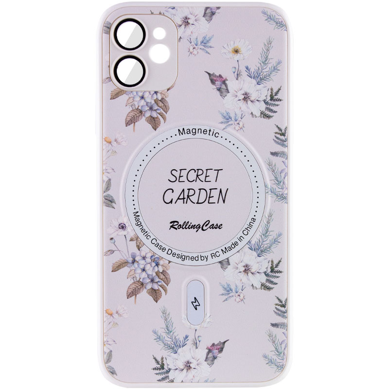 TPU+PC чохол Secret Garden with MagSafe для Apple iPhone 11 (6.1") (White)