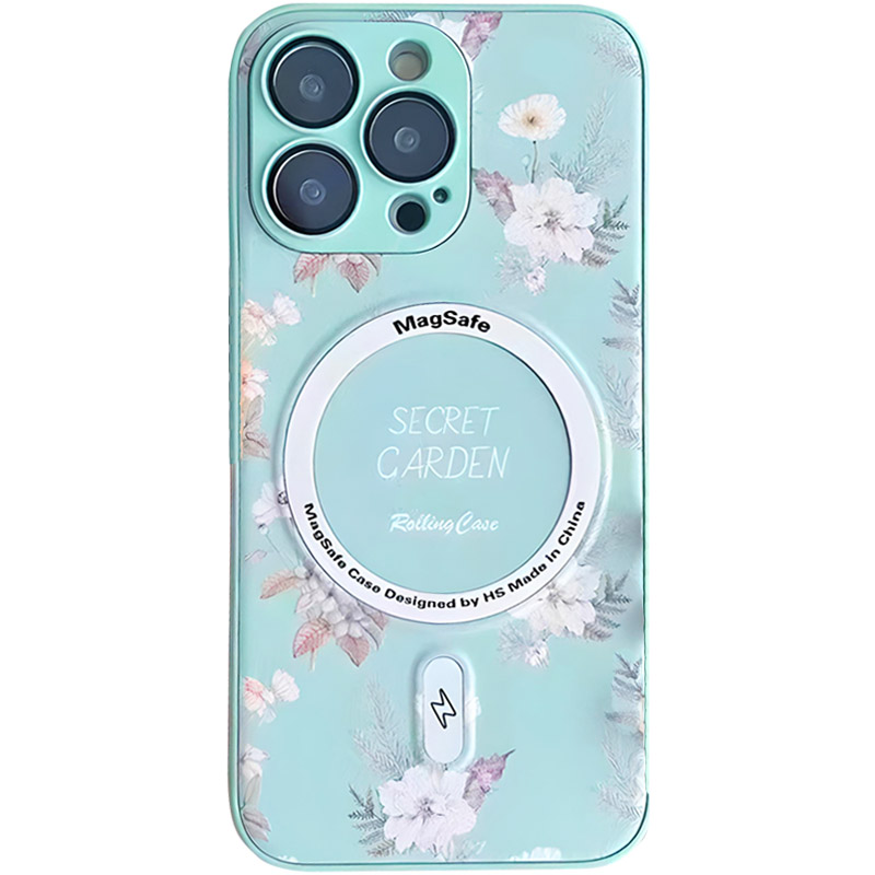 TPU+PC чохол Secret Garden with MagSafe для Apple iPhone 11 Pro (5.8") (Mint)