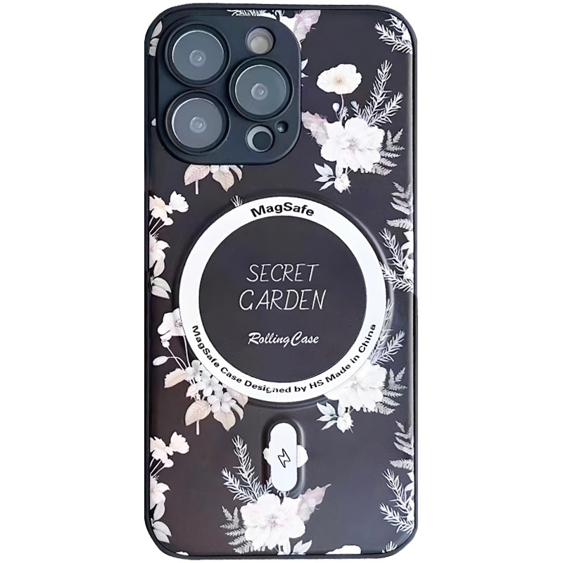 TPU+PC чехол Secret Garden with MagSafe для Apple iPhone 12 Pro (6.1") (Black)