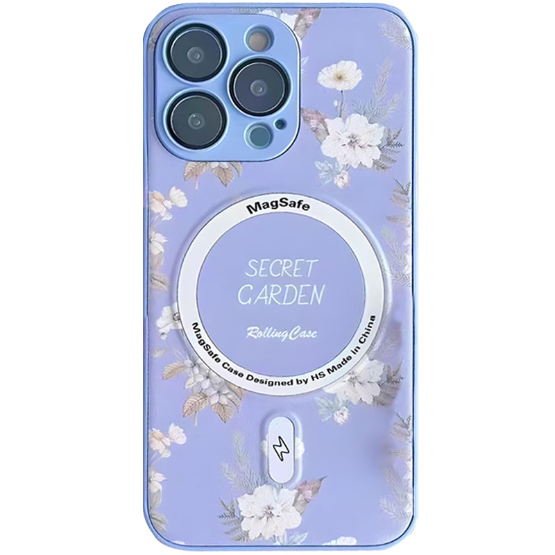 TPU+PC чохол Secret Garden with MagSafe для Apple iPhone 12 Pro Max (Lilac)