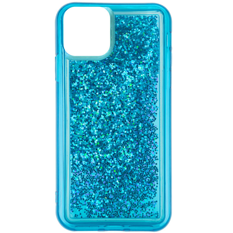 TPU+PC чехол Sparkle (glitter) для Apple iPhone 12 Pro Max (6.7") (Синий)