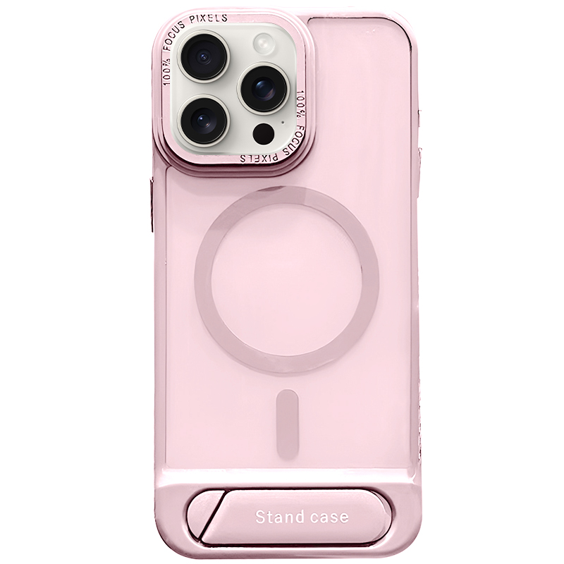 TPU+PC чохол Stand case для Apple iPhone 14 Pro Max (6.7") (Pink)