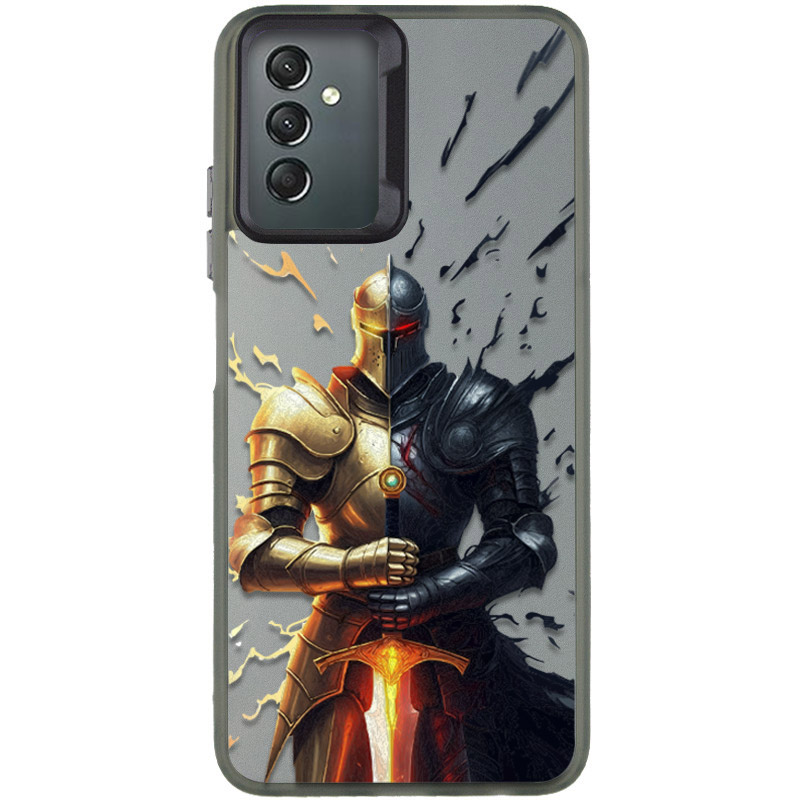 TPU+PC чехол TakiTaki Fantasy magic glow для Samsung Galaxy A24 4G (Knight - Black)