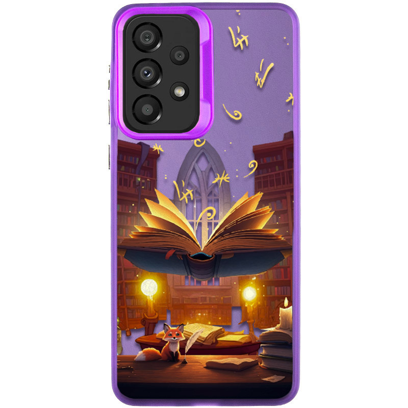 TPU+PC чохол TakiTaki Fantasy magic glow для Samsung Galaxy A33 5G (Libraby - Purple)