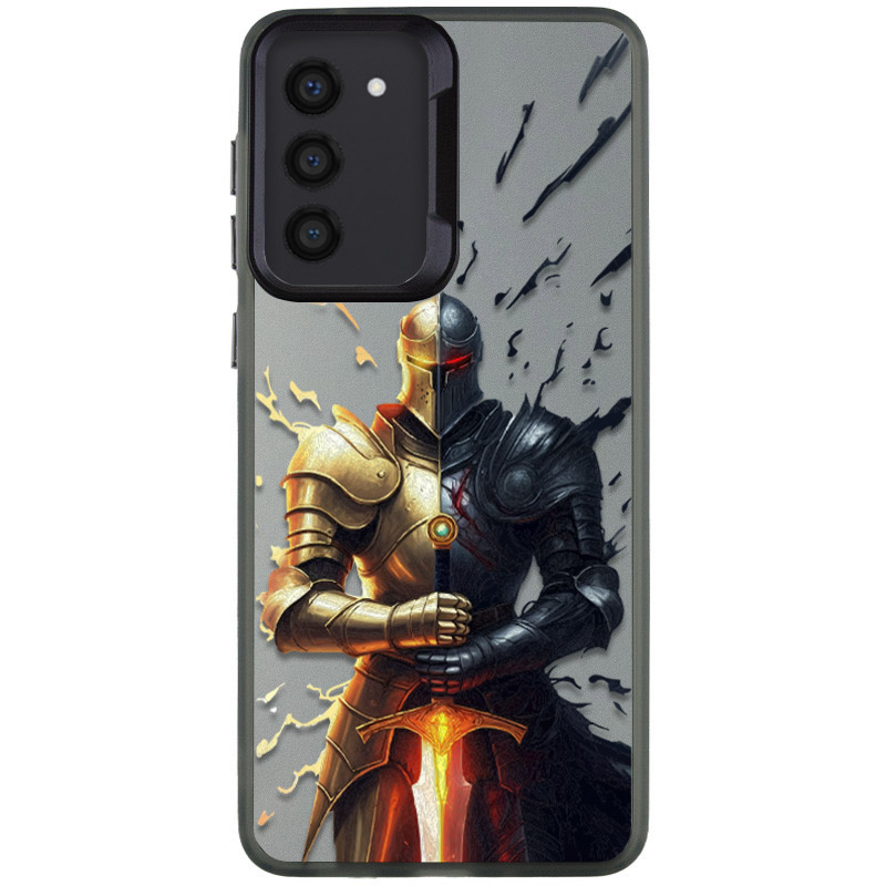 TPU+PC чохол TakiTaki Fantasy magic glow для Samsung Galaxy S23+ (Knight - Black)