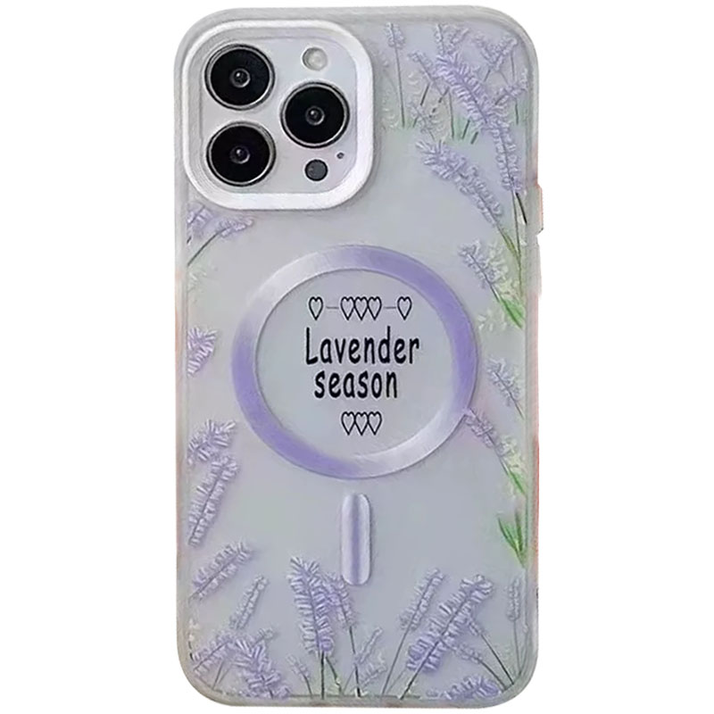 TPU+PC чехол Tenderness with MagSafe для Apple iPhone 13 Pro (6.1") (Lavender season)