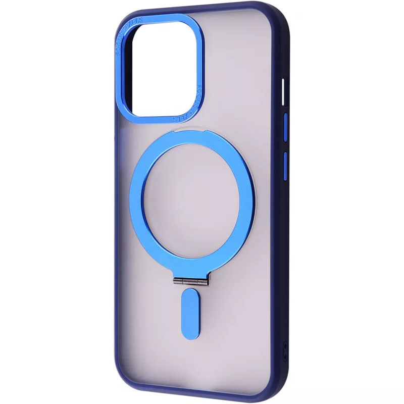 TPU+PC чохол WAVE Attraction case with Magnetic Safe для Apple iPhone 15 (6.1") (Blue)