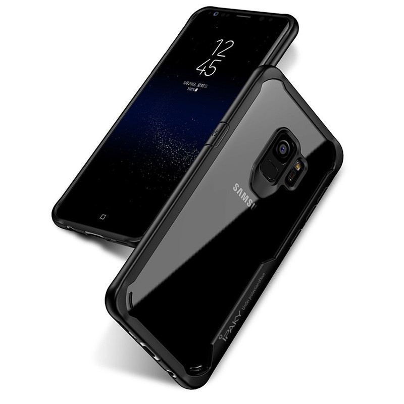 TPU+PC чехол iPaky Luckcool Series для Samsung Galaxy S9 (Черный)