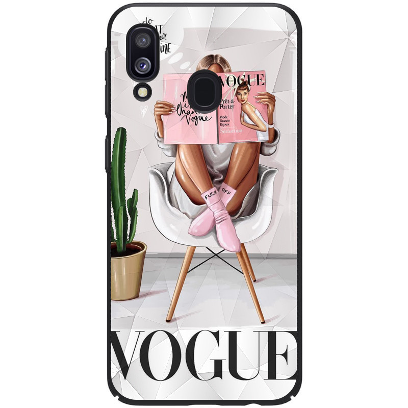 ٩(͡๏̯͡๏)۶ ЗДЕСЬ ▻ TPU+PC чехол Prisma Ladies для Samsung Galaxy A40  (A405F)(Vogue)