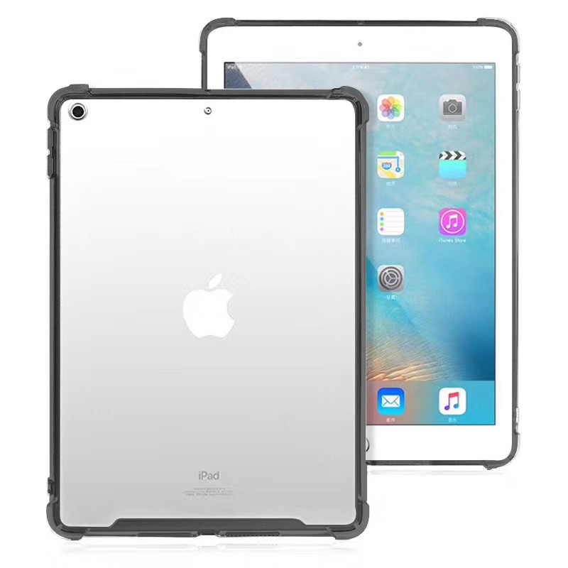 TPU+PC чехол Simple c усиленными углами для Apple iPad 10.2" (2019) (2020) (2021) (Серый (прозрачный))