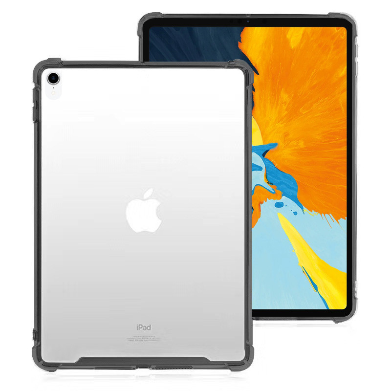 TPU+PC чехол Simple c усиленными углами для Apple iPad Pro 11" (2018) (Серый (прозрачный))