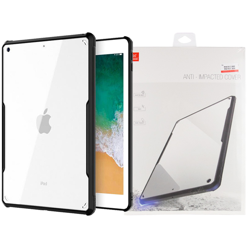 TPU+PC чехол Xundd c усиленными углами для Apple iPad 10.2" (2019) (2020) (2021) (Черный)