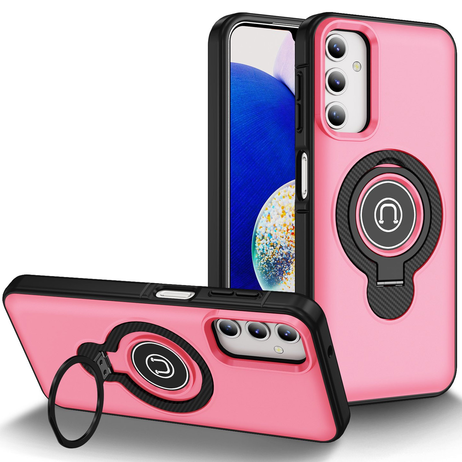 TPU+Textured PC Magnet для Samsung Galaxy A14 4G/5G (Pink)