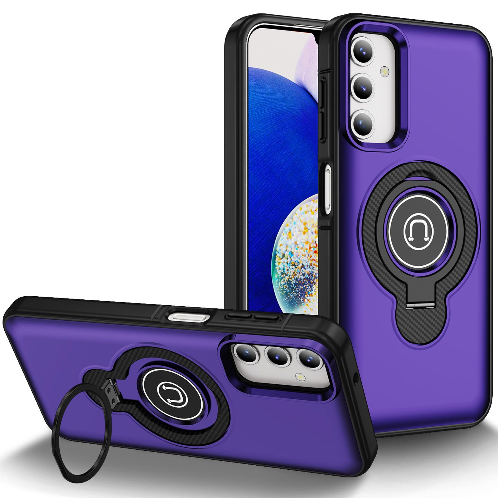 TPU+Textured PC Magnet для Samsung Galaxy A14 4G/5G (Purple)
