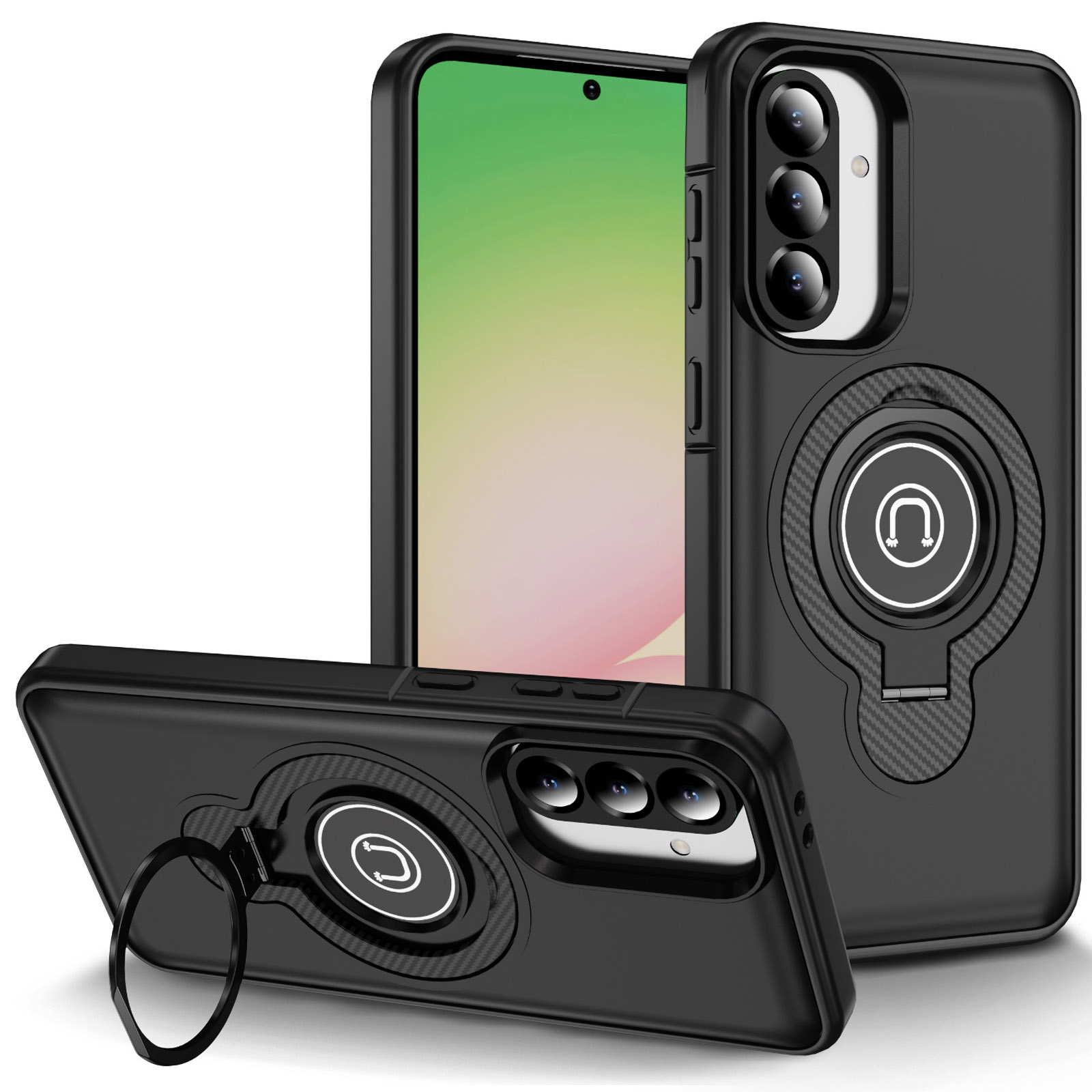 TPU+Textured PC Magnet для Samsung Galaxy A36 5G (Black)