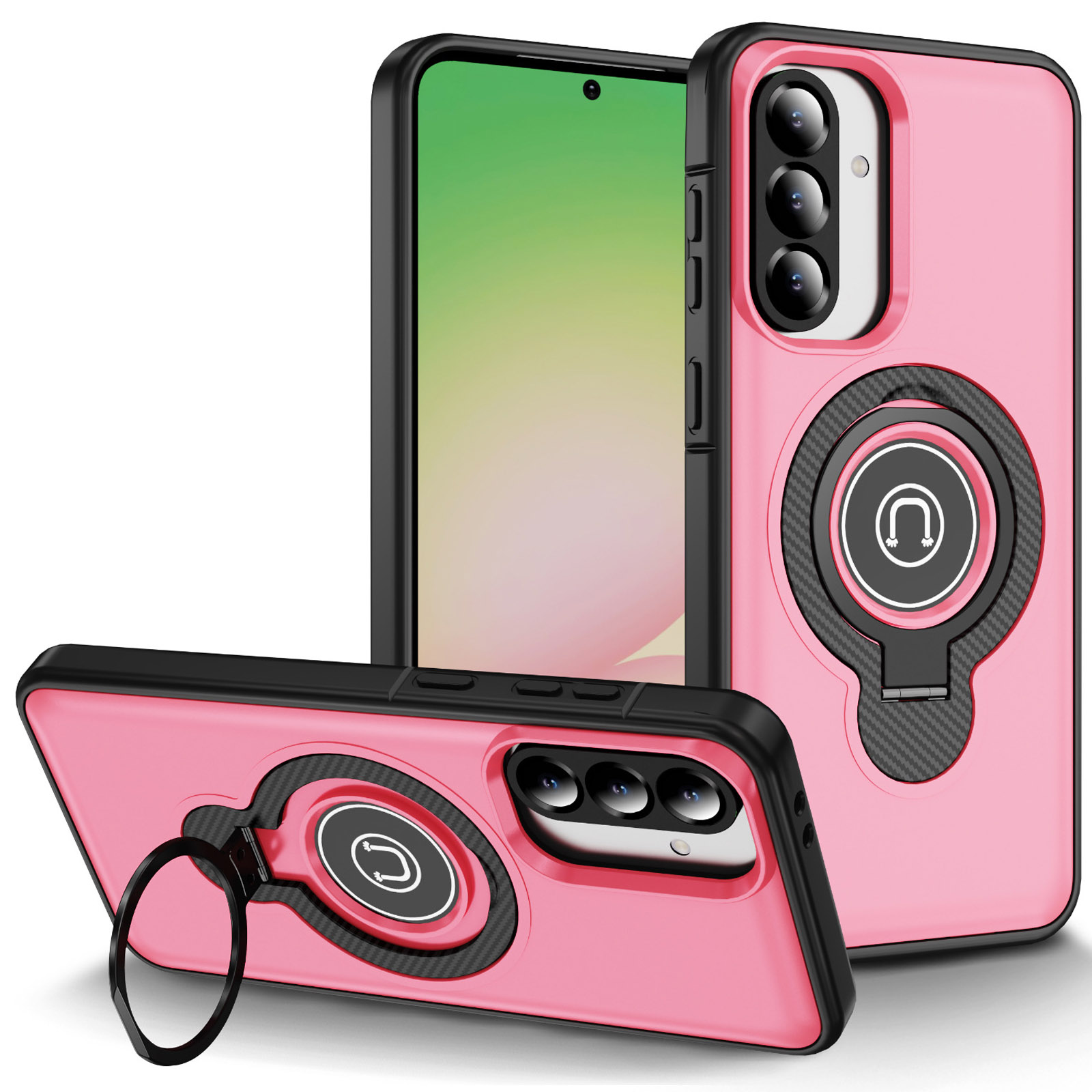 TPU+Textured PC Magnet для Samsung Galaxy A36 5G (Pink)