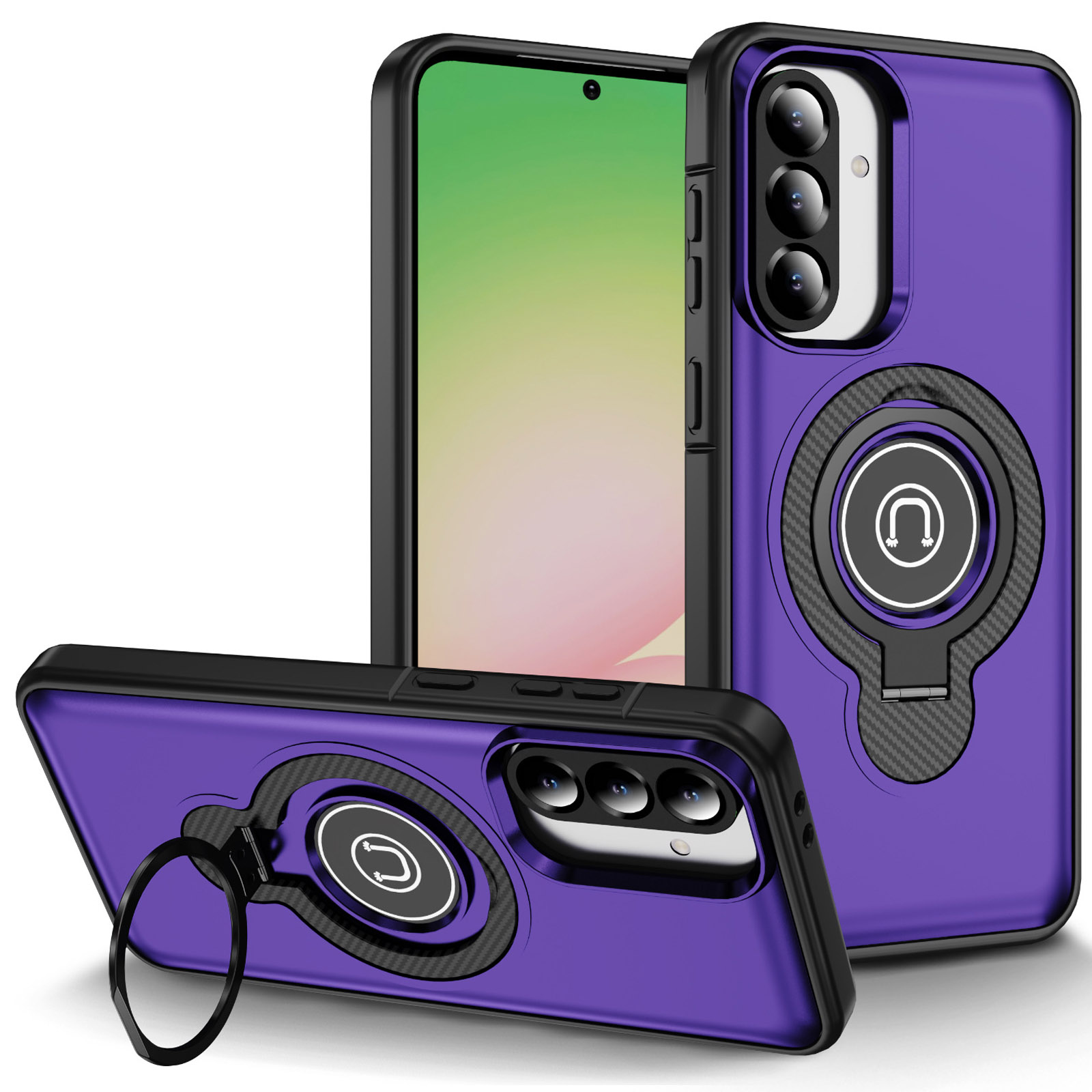 TPU+Textured PC Magnet для Samsung Galaxy A36 5G (Purple)