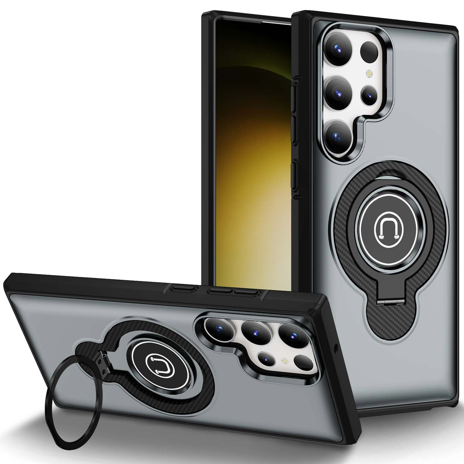 TPU+Textured PC Magnet для Samsung Galaxy S23 Ultra (Grey)