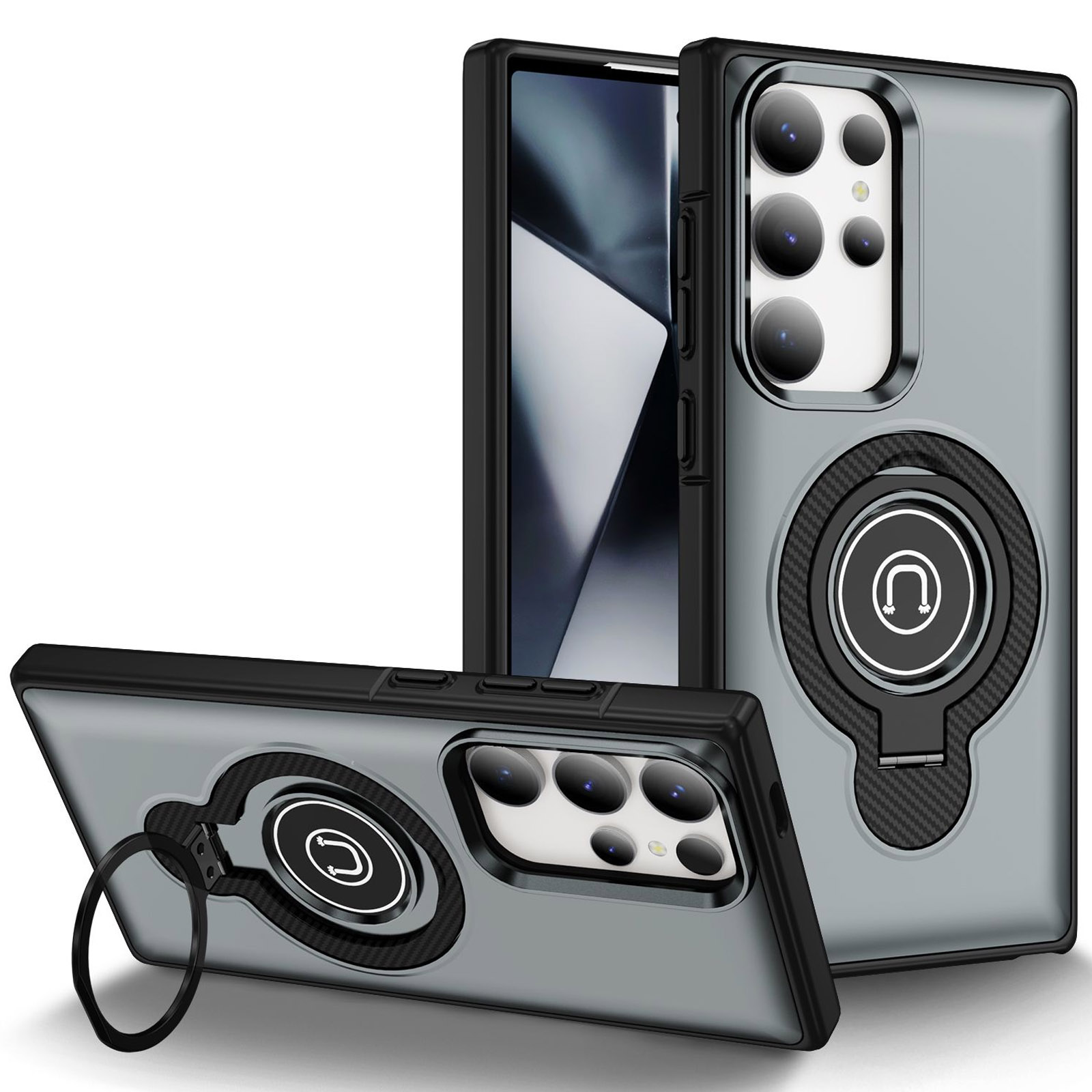 TPU+Textured PC Magnet для Samsung Galaxy S24 Ultra (Grey)