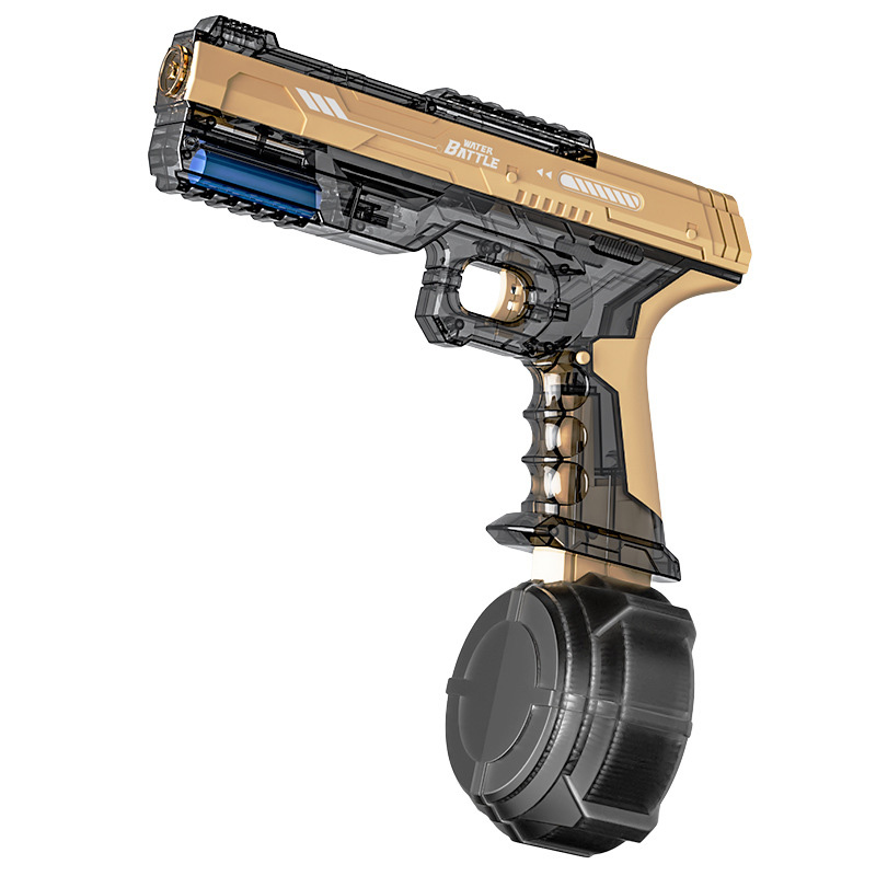 Водяний акумуляторний пістолет Water Gun 66-35 (500ml) with lithium battery (Transparent gold)