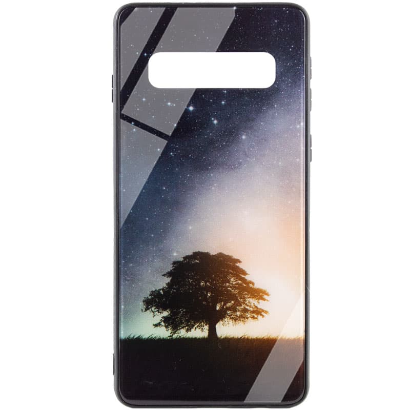 TPU+Glass чехол Diversity для Samsung Galaxy S10+ (Tree)