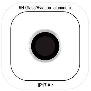 Уценка Защитное стекло Metal Classic на камеру (в упак.) для Apple iPhone 17 Air (6.5