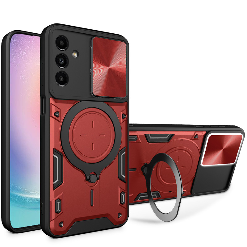 Удароміцний чохол Bracket case with Magnetic для Samsung Galaxy M35 5G (Red)