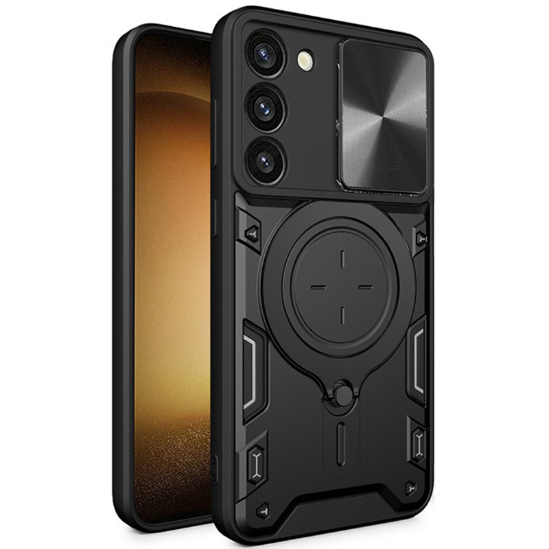 Удароміцний чохол Bracket case with Magnetic для Samsung Galaxy S21 FE (Black)
