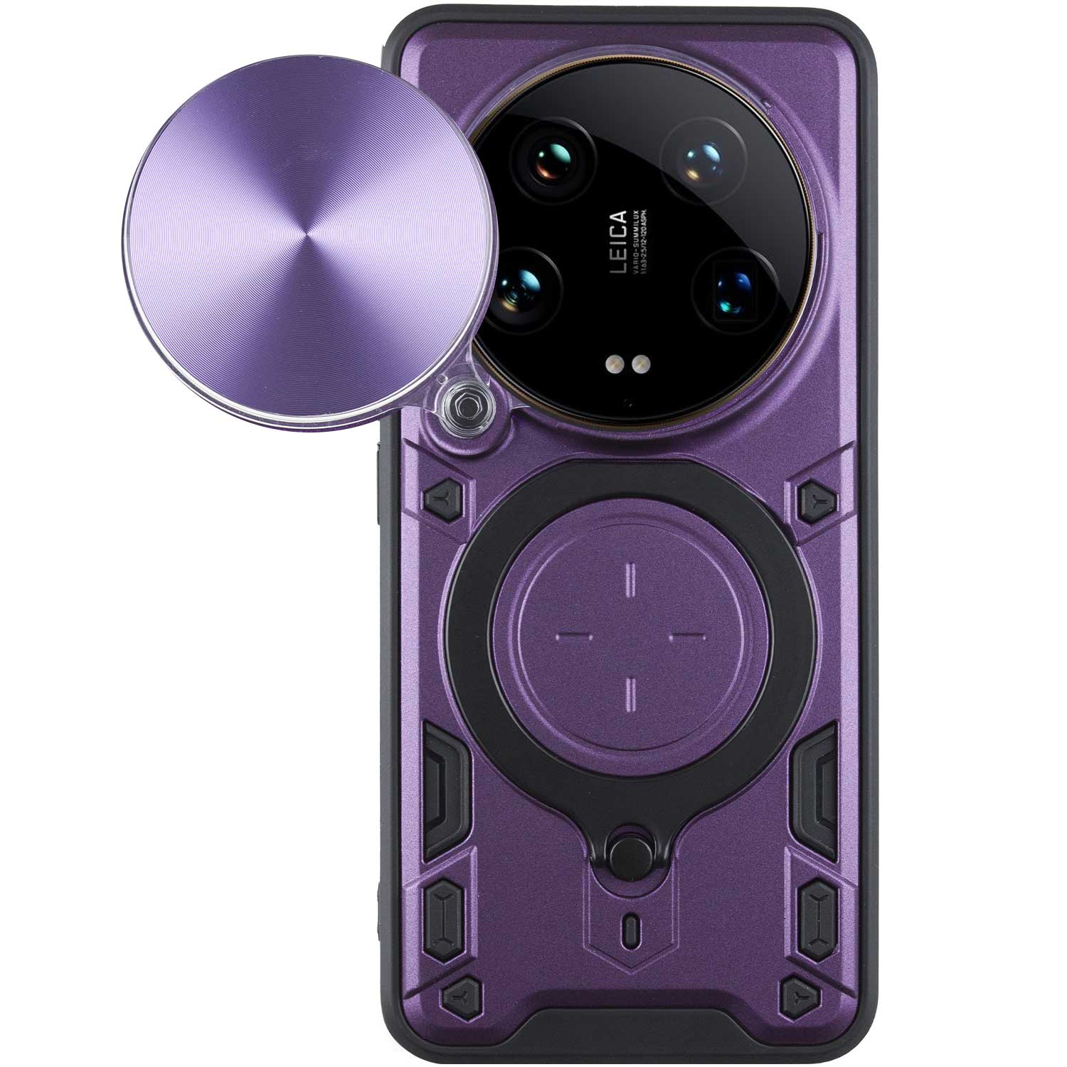 Удароміцний чохол Bracket case with Magnetic для Xiaomi 14 Ultra (Purple)