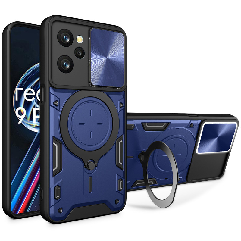 Удароміцний чохол Bracket case with Magnetic для Xiaomi Redmi Note 12 Pro 5G (Blue)