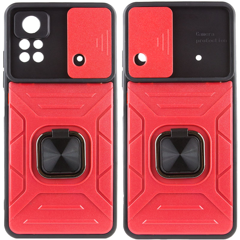Удароміцний чохол Camshield Flash Ring для для Xiaomi Poco X4 Pro 5G (Red)